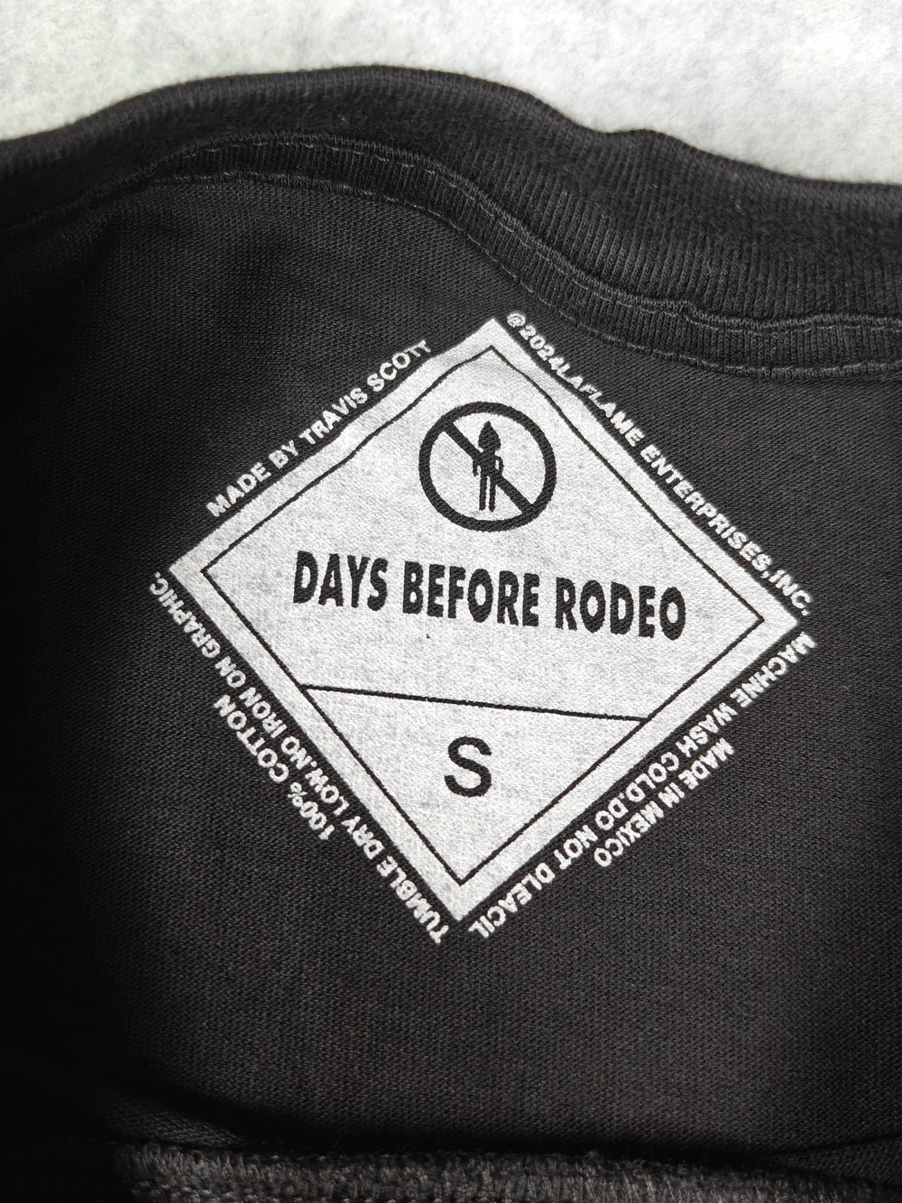 Days Before Rodeo Black Tee with Red Graphic - Picture 2 of 4
